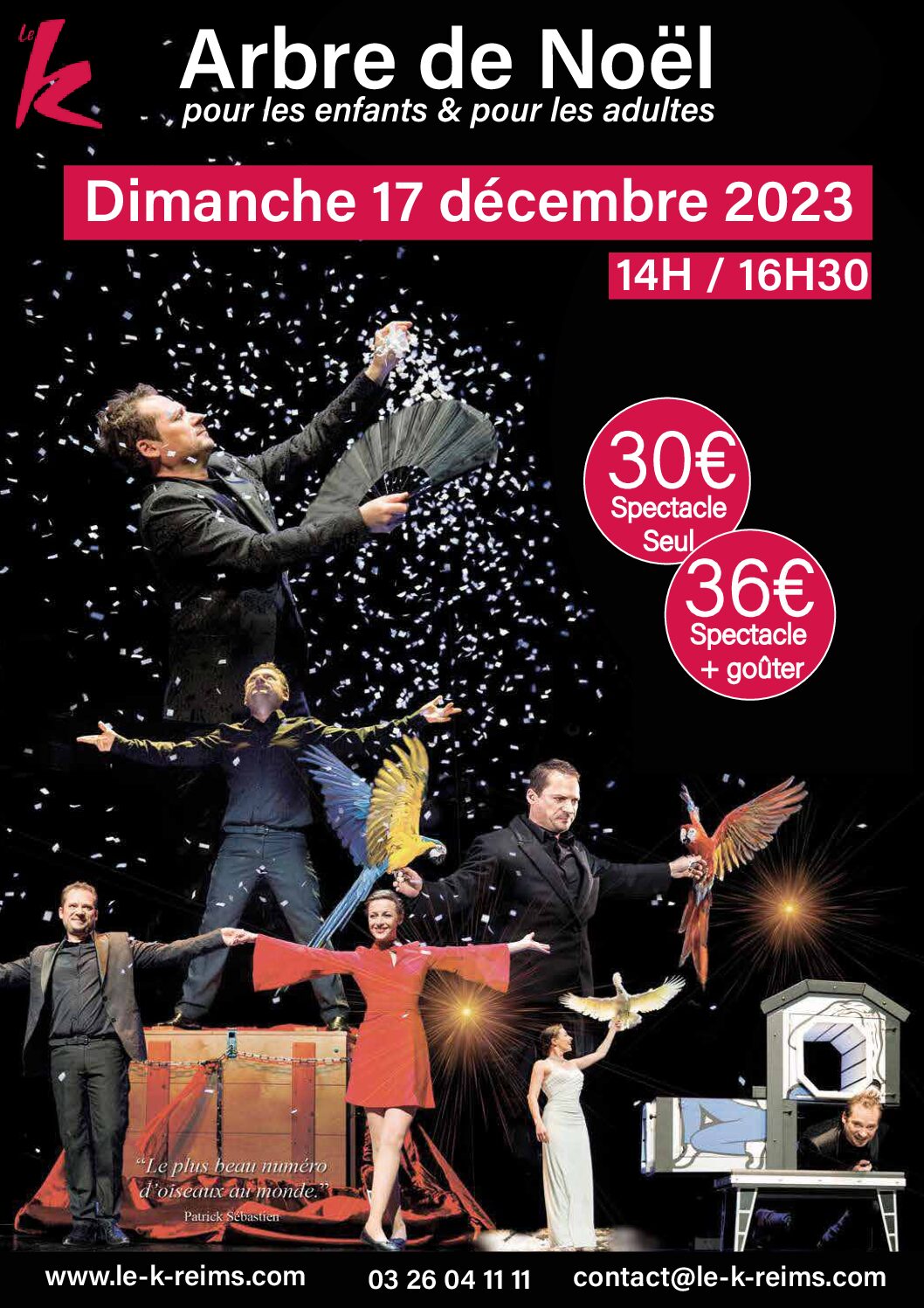 ARBRE DE NOEL 2023 - 14H - Le K Reims